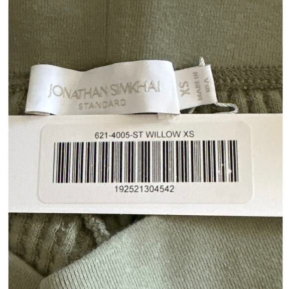 Jonathan Simkhai Waffle Knit Jogger Pants in Willow XS NWT - Picture 10 of 11